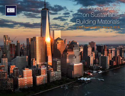 Thumbnail Cement Roadstone Holding
 Sustainability Report 2016