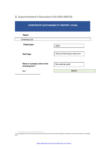 Thumbnail Credicorp Sustainability Report 2024
