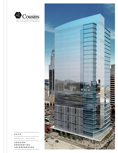 Thumbnail Cousins Properties
 Annual Report 2013