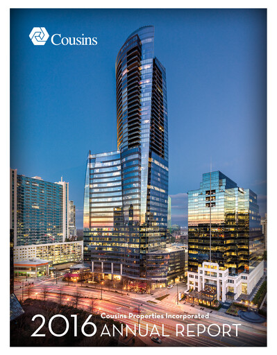 Thumbnail Cousins Properties
 Annual Report 2016