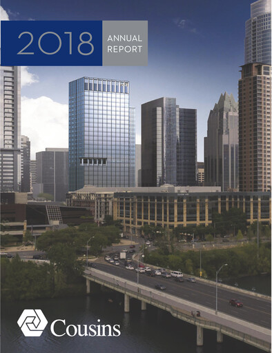 Thumbnail Cousins Properties
 Annual Report 2018