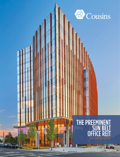 Thumbnail Cousins Properties
 Annual Report 2019