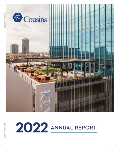 Thumbnail Cousins Properties
 Annual Report 2022