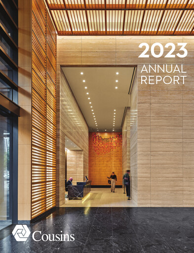 Thumbnail Cousins Properties
 Annual Report 2023