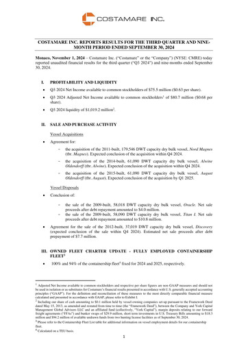 Thumbnail Costamare
 Quarterly Report 2024-q3