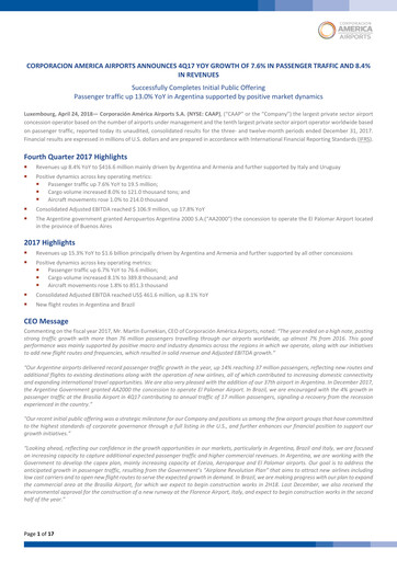 Thumbnail Corporación América Airports Quarterly Report 2017-q4