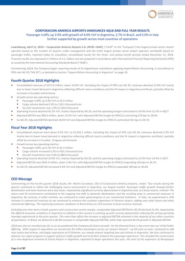 Thumbnail Corporación América Airports Quarterly Report 2018-q4
