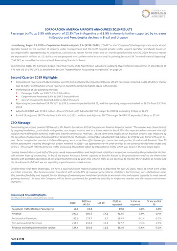 Thumbnail Corporación América Airports Quarterly Report 2019-q2
