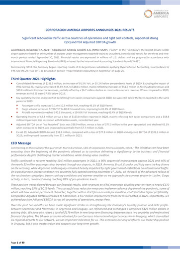 Thumbnail Corporación América Airports Quarterly Report 2021-q3
