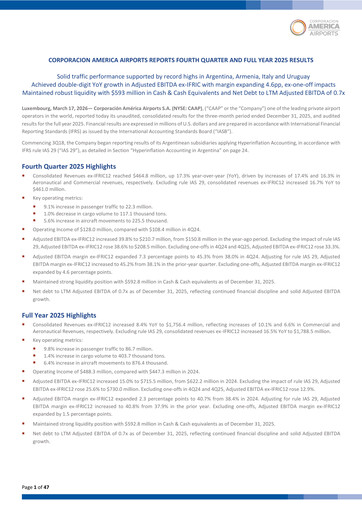 Thumbnail Corporación América Airports Quarterly Report 2025-q4