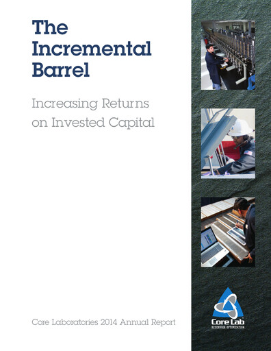 Thumbnail Core Laboratories
 Annual Report 2014