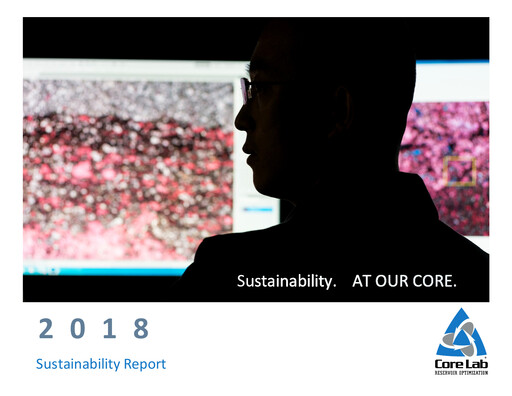 Thumbnail Core Laboratories
 Sustainability Report 2018