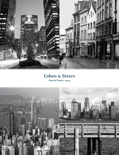 Thumbnail Cohen & Steers Annual Report 2005