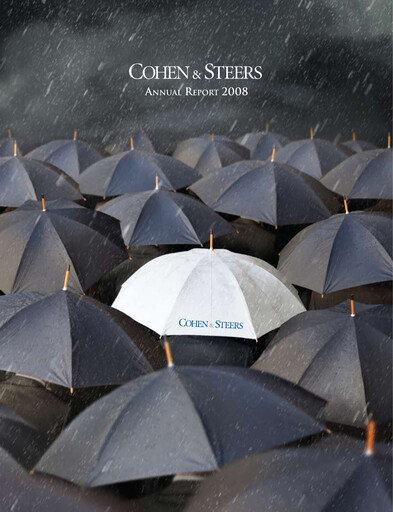Thumbnail Cohen & Steers Annual Report 2008