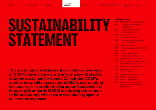Thumbnail Coca-Cola European Partners
 Sustainability Report 2025