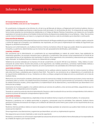 Thumbnail Coca-Cola FEMSA Financial Statement 2016