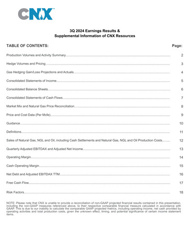 Thumbnail CNX Resources
 Quarterly Report 2024-q3