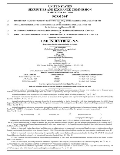 Thumbnail CNH Industrial
 Annual Report 2020