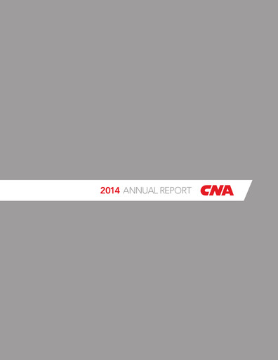 Thumbnail CNA Financial Annual Report 2014