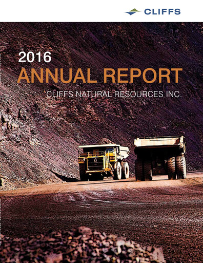 Vorschaubild Cleveland-Cliffs Jahresbericht 2016