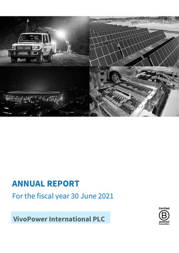 Thumbnail VivoPower Annual Report fy2021