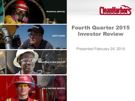 Thumbnail Clean Harbors
 Quarterly Report 2015-q4