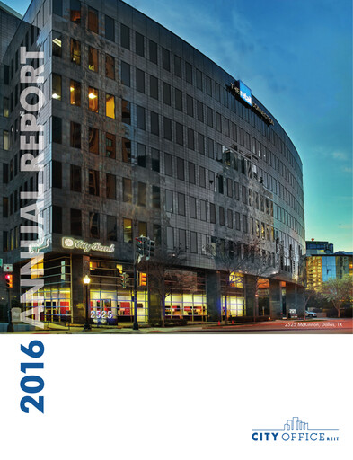 Thumbnail City Office REIT
 Annual Report 2016