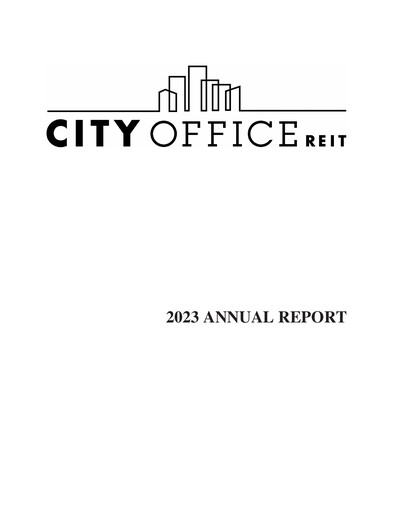 Thumbnail City Office REIT
 Annual Report 2023
