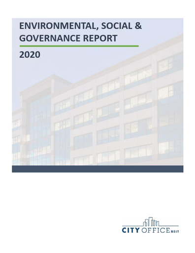 Thumbnail City Office REIT
 ESG Report 2020