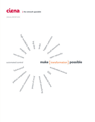 Thumbnail Ciena Annual Report 2014