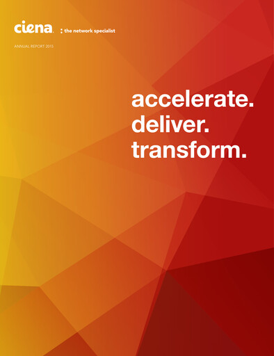 Thumbnail Ciena Annual Report 2015