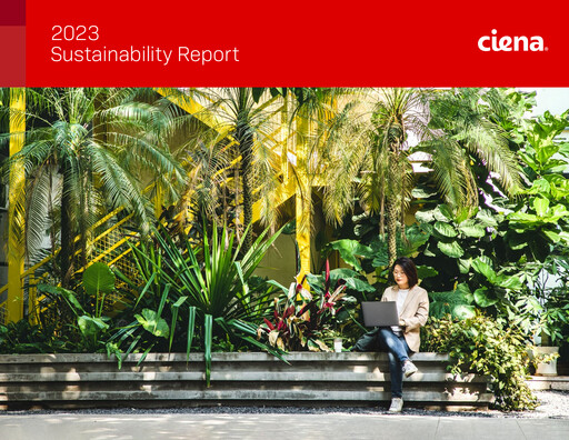 Thumbnail Ciena Sustainability Report 2023