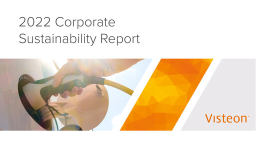 Thumbnail Visteon Sustainability Report 2022