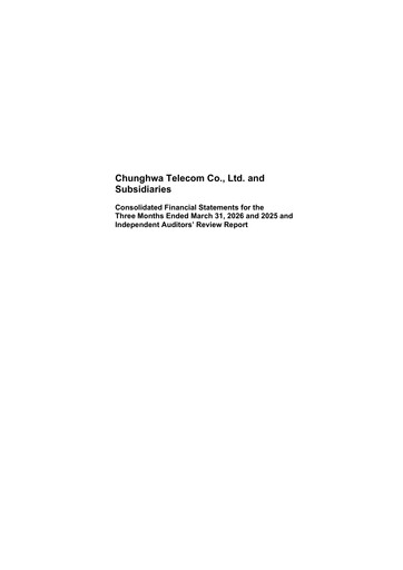 Thumbnail Chunghwa Telecom Quarterly Report 2026-q1