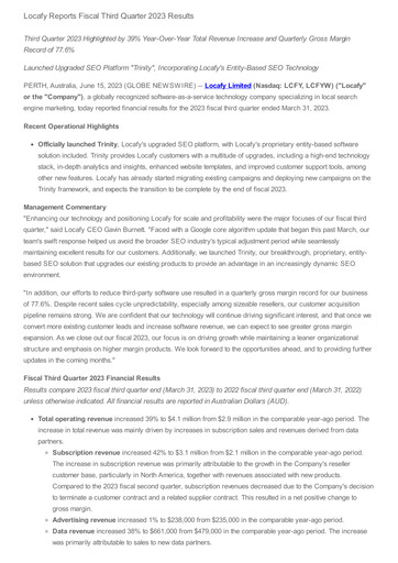 Thumbnail Locafy Quarterly Report 2023-q3