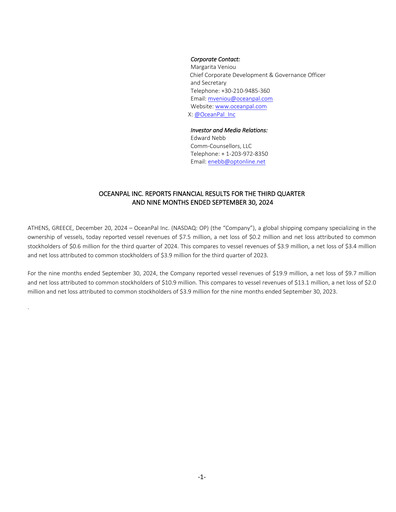 Thumbnail OceanPal Quarterly Report 2024-q3