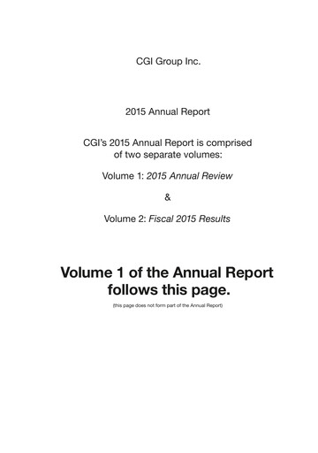 Thumbnail CGI Annual Report 2015