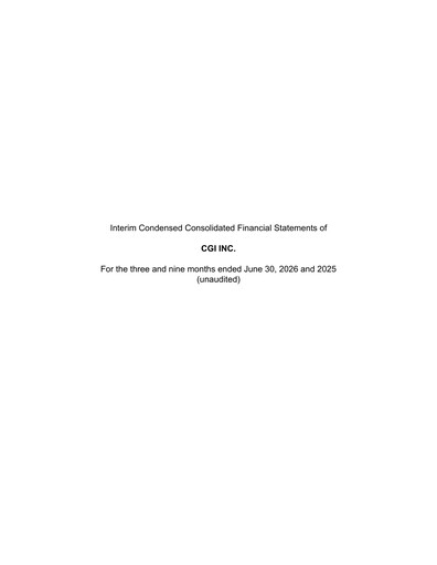 Thumbnail CGI Financial Statement 2026-q3