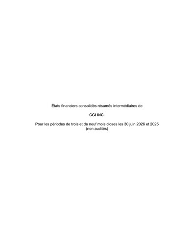 Thumbnail CGI Financial Statement 2026-q3