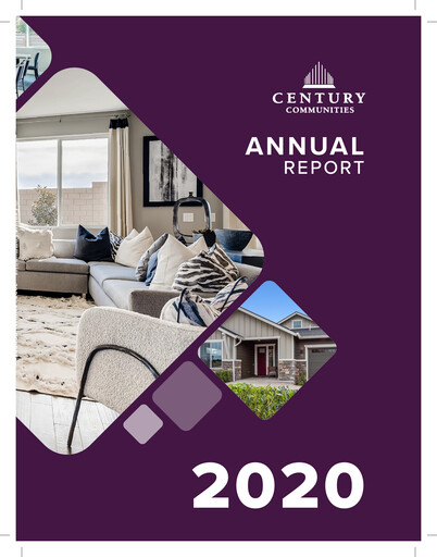 Miniature Century Communities
 Rapport annuel 2020