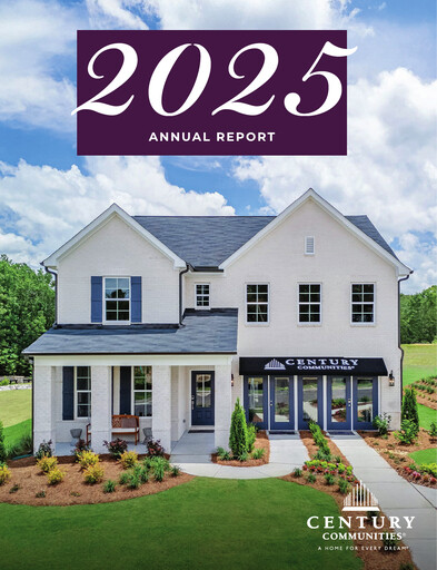 Miniature Century Communities
 Rapport annuel 2025