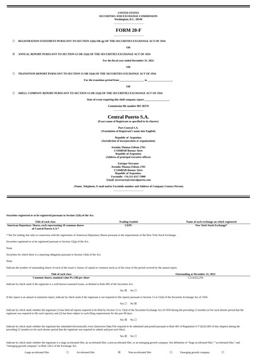 Thumbnail Central Puerto
 Annual Report 2022
