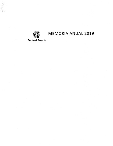 Miniature Central Puerto
 Rapport annuel 2019
