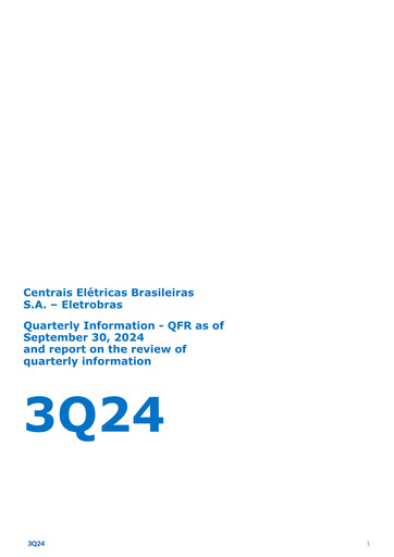 Miniature Centrais Electricas Brasileiras Rapport trimestriel 2024-q3