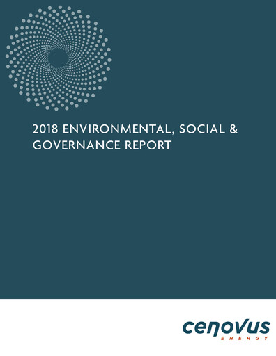 Thumbnail Cenovus Energy
 ESG Report 2018