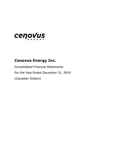 Thumbnail Cenovus Energy
 Financial Statement fy2019