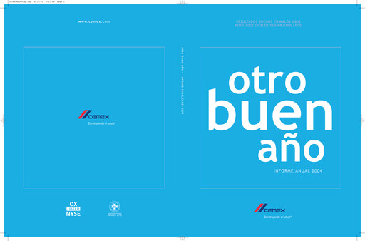 Miniature Cemex Rapport annuel 2004