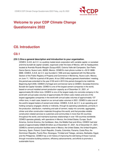 Thumbnail Cemex ESG Report 2022