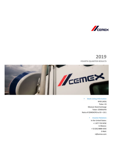 Thumbnail Cemex Financial Statement 2019