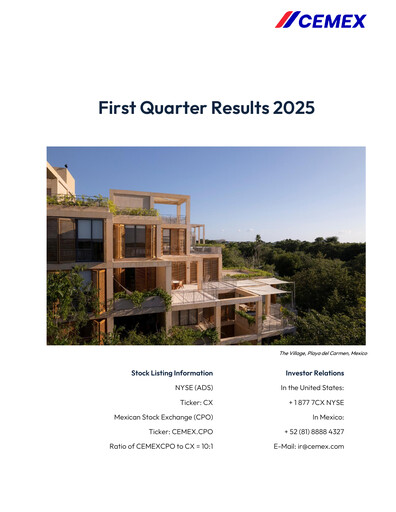 Thumbnail Cemex Quarterly Report 2025-q1